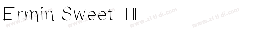 Ermin Sweet字体转换